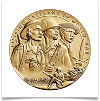 The Congressional Gold Medal awarded to Filipino and American soldiers and survivors of World War II
