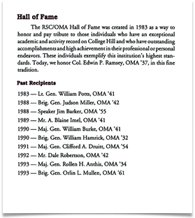 OMA Hall of Fame 1994, page 2