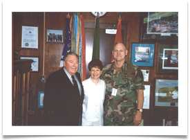 Major Gen. William C. Boykin w/Col. & Mrs. Ramsey