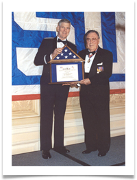 Special USO Heroes Award for Lt. Col. Edwin Price Ramsey by Gen. Richard Myers, Chrmn. JCOS