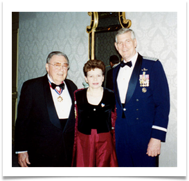 Col. and Mrs. Ramsey with Genl Richard Myers, Chmn JCoS