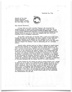Ed's Letter to MacArthur, page 1